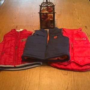 Bundle of Toddler boy winter vests